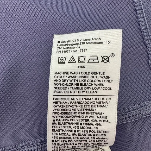 Athleta Seasoft Tank Sweatshirt Size Small Purple Sleeveless Muscle Tee Top - Picture 11 of 11